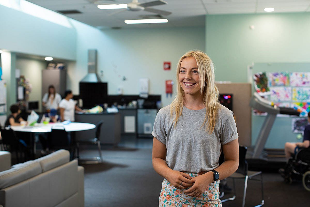 Disability care worker in a community setting